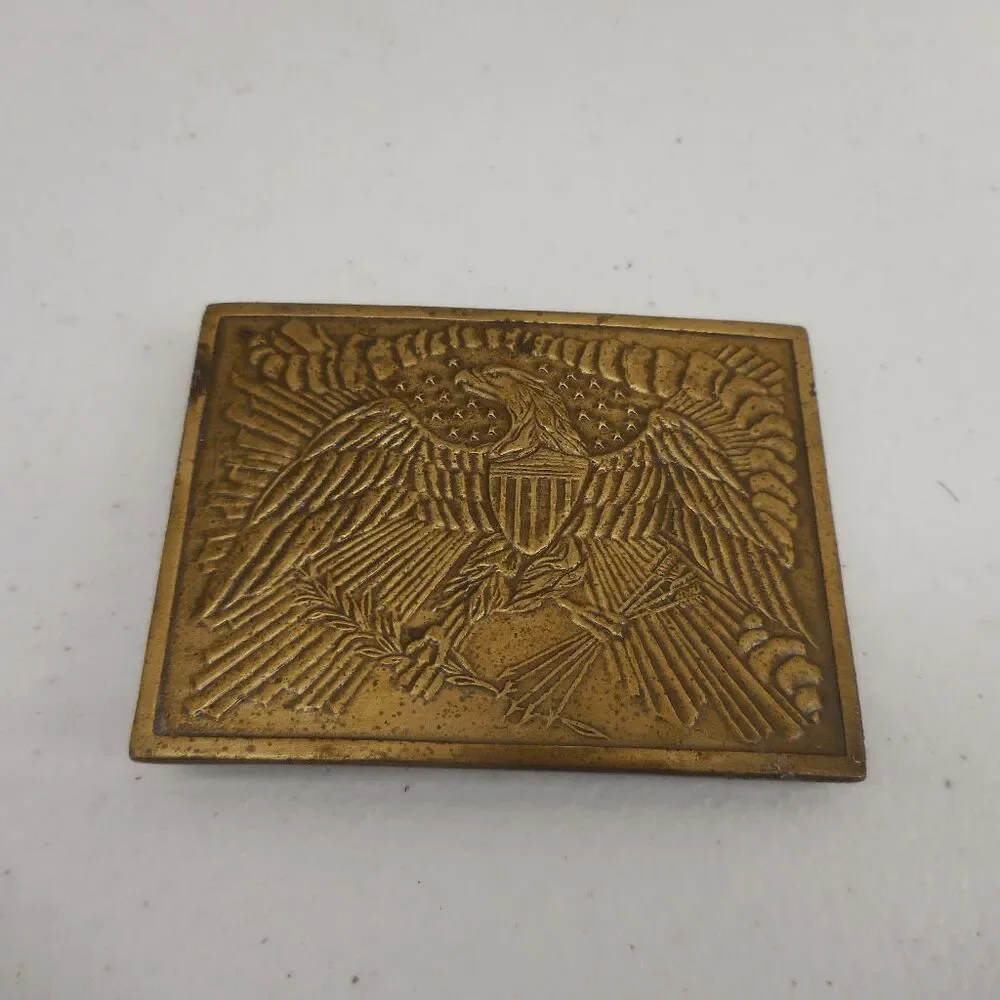 Retro Wilkinson Export Brass‎ American Eagle Stars Stripes Statement Belt Buckle